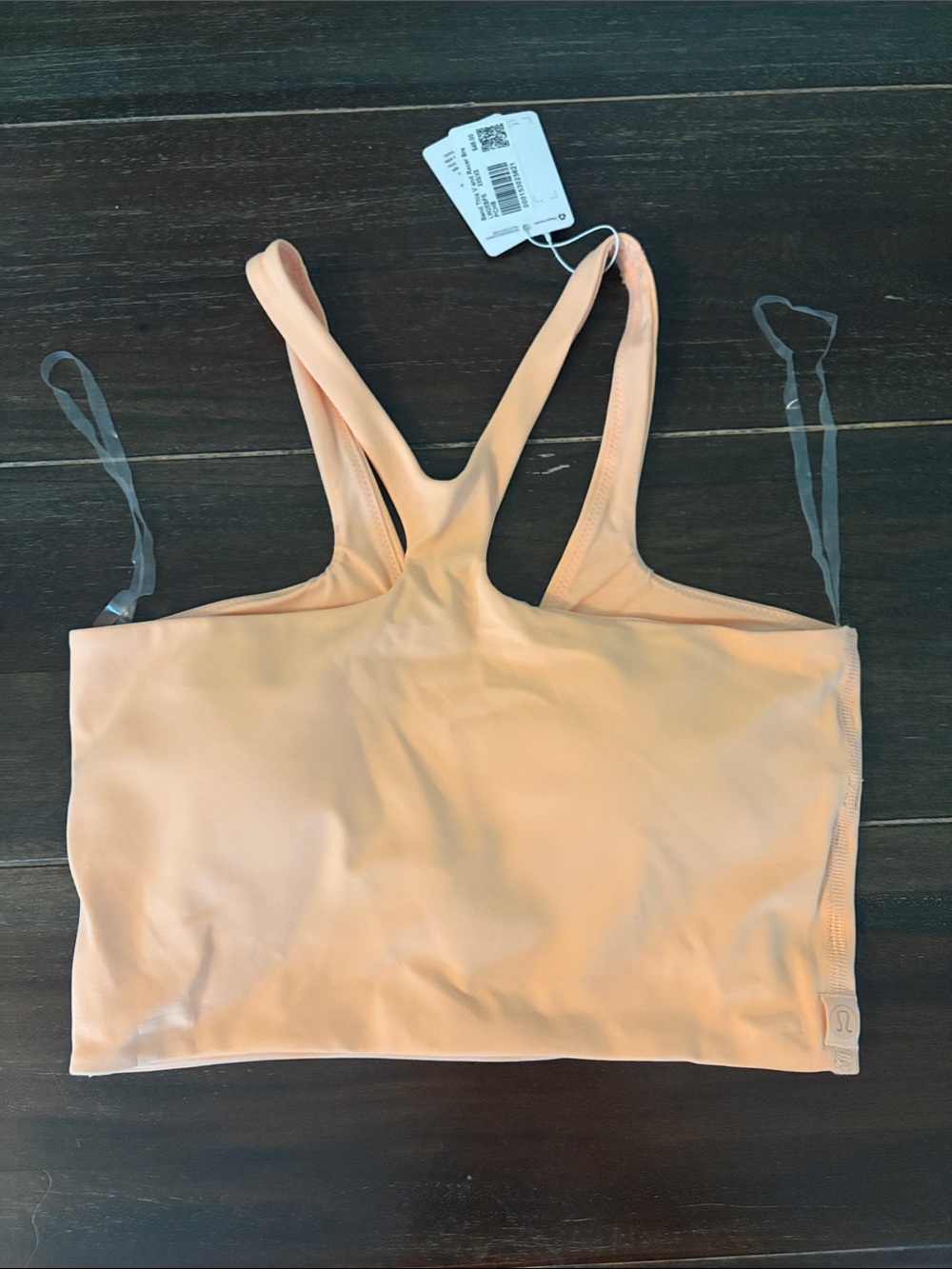 Lululemon Bend This V and Racer Sports Bra NWT Peach XXS - Picture 2 of 6